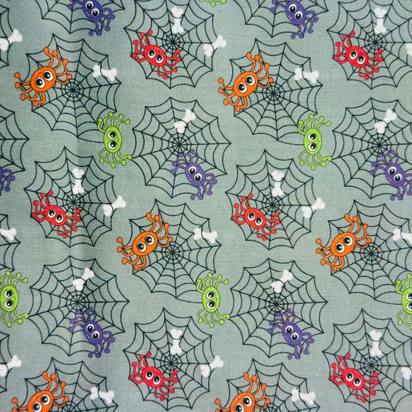 Fabric-Halloween-Spider-Gray