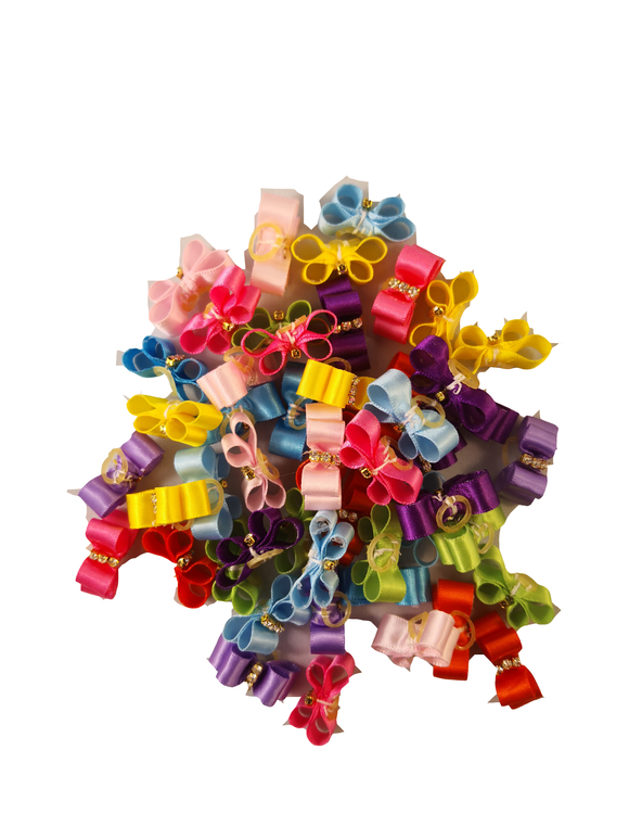 Fancy Little Bows - Assorted 50 Pieces/Bag